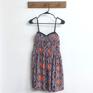 Band of Gypsies Colorful Mini Dress Size Medium
